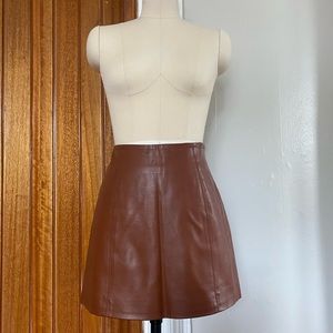 MM Couture Faux Leather Mini Skirt